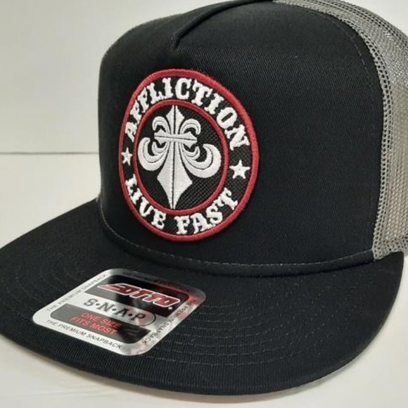 Other - Lifestyle Affliction Patch Snapback Flat Bill Mesh Hat Cap Black MMA Crossfit